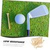 WOONEKY 50pcs Golf Bamboo Wood Golf Tees Golf Tees Bamboo
