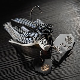 LMAB Chatterbait Multi Vibe 2.0 - Hook Size 1/0 & 5/0 - Artificial Bait for Predator Fishing, Chatterbait Pike, Pike Bait, Perch Bait, Fishing Lure Pike, Chatterbaits (White Tiger, 1/0-10 grams)