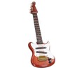 5.9in Mini Guitar Model Delicate Miniature Musical Instrument Guitar Model