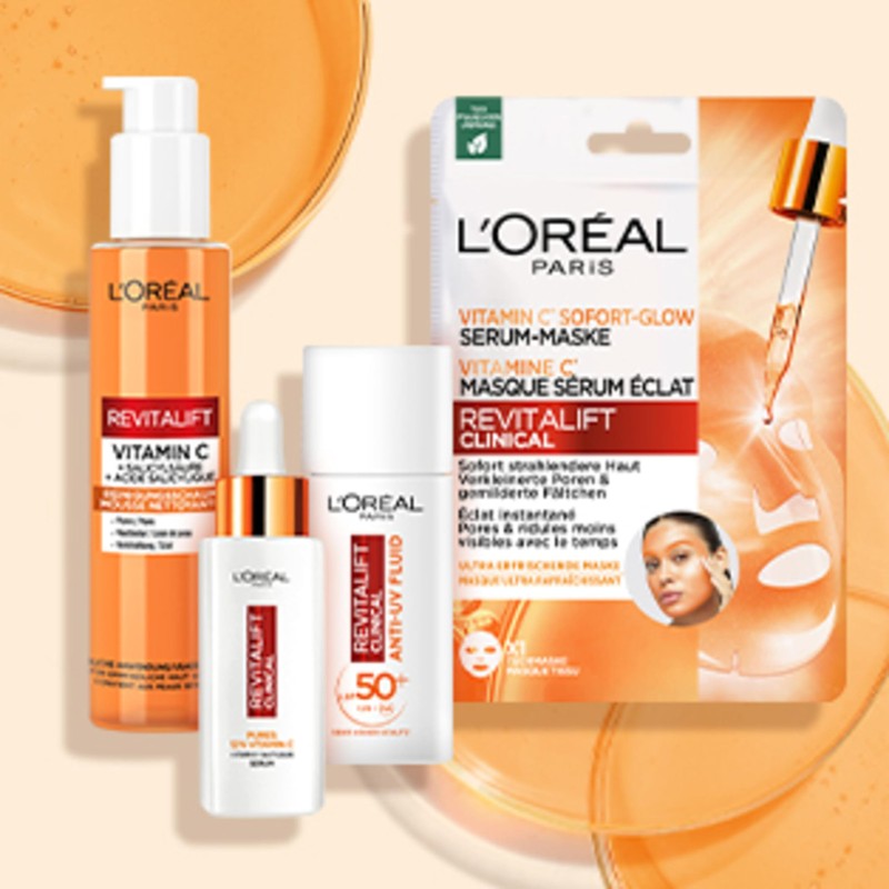L'Oréal Paris Vitamin C Instant Glow Serum Mask for Radiant