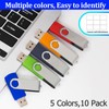 4GB USB Flash Drive Rotating USB 2.0 5 Colours Pack