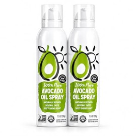 Avocado Oil Spray 100% Pure – Pack of 2 (13.5 oz Each), Non-GMO, Keto & Paleo Friendly, High Smoke Point 500°F, No Propellants, Ideal for Cooking, Grilling & Baking