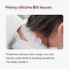 thyseed Ultra Thin & Light Waterproof Silicone Bibs for Babies
