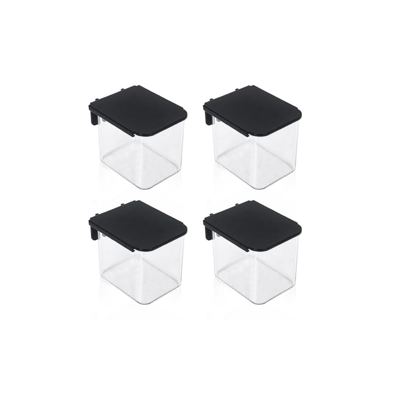 4 Pcs Pegboard Accessories with Lid, 3.9 x 3.2 x