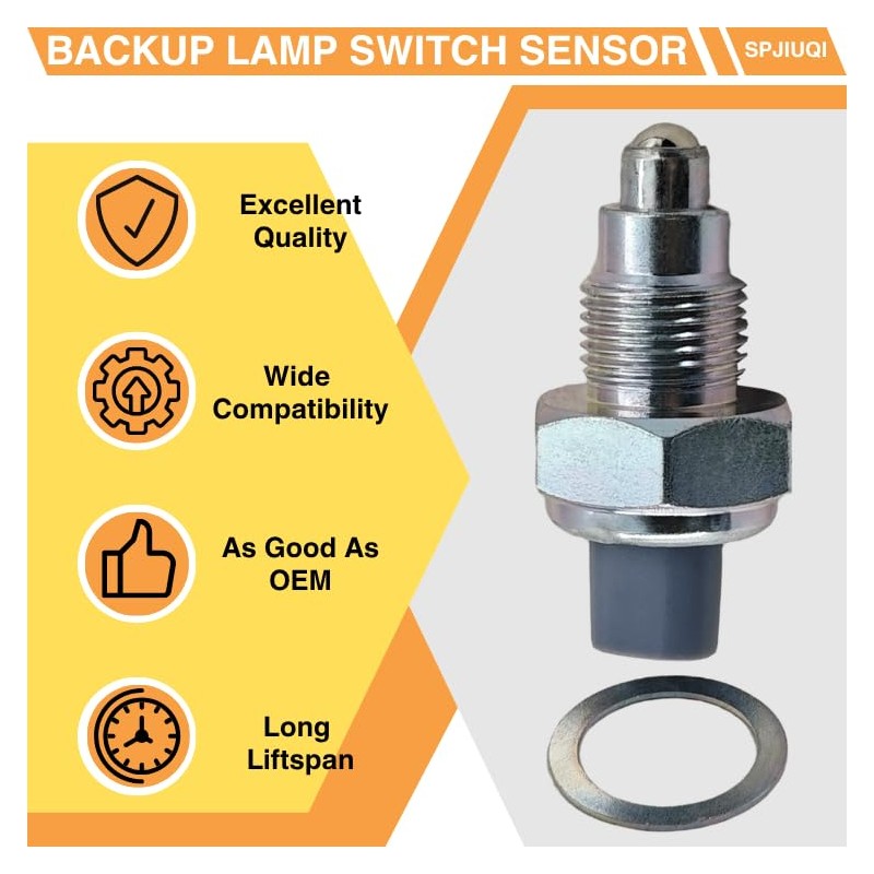 SPJIUQI 84210-12040 84222-12010 84210-52050 Back-up Lamp Switch for Toyota