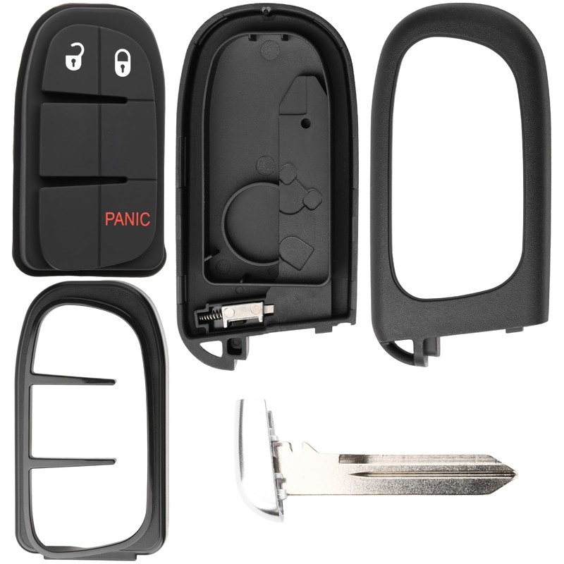 Sianxaido 68105087AG Key Fob Shell Case Compatible with Cherokee 2014-2022