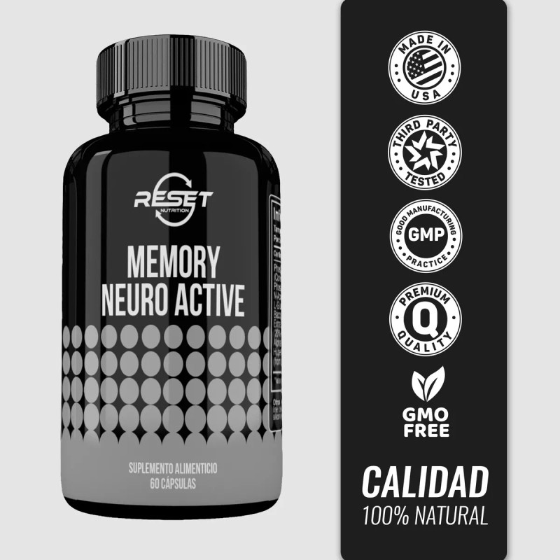 Reset Nutrition Memory Neuro Active Mind Matrix 60 Cápsulas Suplemento