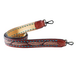 American Darling Hand Tooled Genuine Leather Crossbody Handle Strap for Bags | Phone Crossbody Strap | Crossbody Keychain Strap for Wallet Purse Clutch Cellphone Key Chain Holder | Shoulder Bag Strap