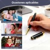 Bolígrafo Wiknices de Acero con Recambios y Estuche, Pack de