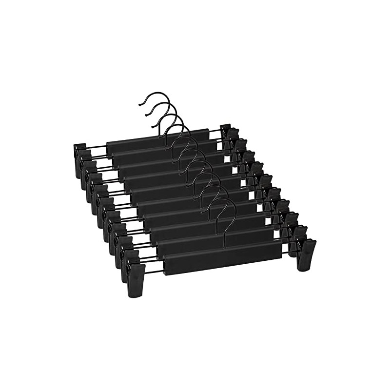 Lamitocs Pants Hangers with Clips, Skirt Hangers, 360 ° Swivel
