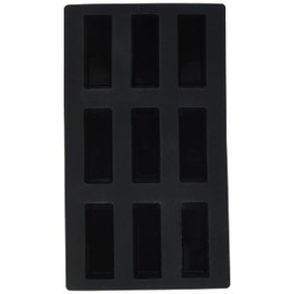 Lékué Mini-Kuchenbackform, Silikon, schwarz, 9 Mulden, 1 Stück