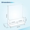 2 Pack Acrylic Flyer Holder 8.5 x 11 Clear Brochure