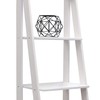 ADEPTUS Jela Soild Wood Split 5 Shelf Ladder (White)
