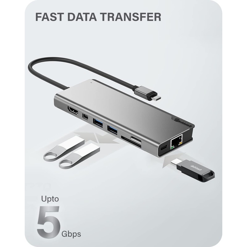 ALOGIC USB-C 4K Dual Display Dock; 100W Power Delivery; 2x