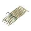 Sidewinder 4 Inch Eels: 7 Pack Pearl Sandeels - Bass