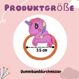 Unicorn Hair Bobbles for Girls Children Baby Cartoon Colourful Small Elastic Hair Scrunchies Set of 16