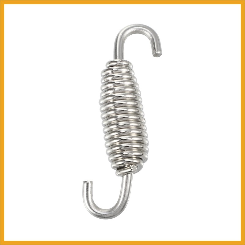 Partuto 4 Pcs 55mm 2.17" Motorcycle Muffler Exhaust Pipe Spring