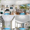Crystal Chandeliers Flush Mount LED Ceiling Light Fixture, 5000K Daylight