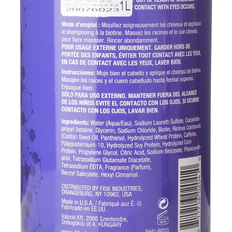 Shampoo Biotin Pro-growth 1l