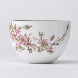 Tenka Tea Ceremony, Peach Blossoms, 1.4 fl oz (40 ml) (Full Water, 2.4 fl oz (70 ml), Chinese Tea Ceremony, Hand-Painted