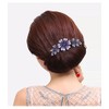 KuuGuu 4 PCS Women Flower Hair Comb Pins Rhinestone Slide