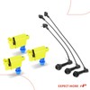 A-Premium 3 Yellow Ignition Coils with 3 Spark plug Wires