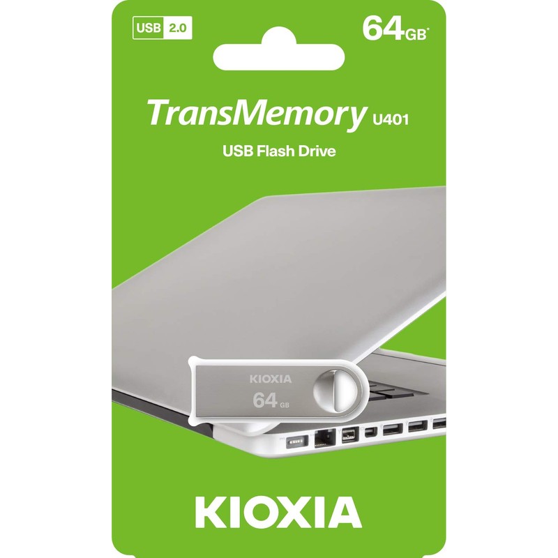 Kioxia U401 Metal TransMemory 64GB USB2.0 Flash Drive Portable Data