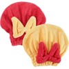 Genérico 2 Toallas Suaves con Lazo para Cabello Mojado, Gorros