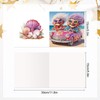 MVVMTOP 6pcs Diamond Painting Greeting Cards for Blessings and Wishes,