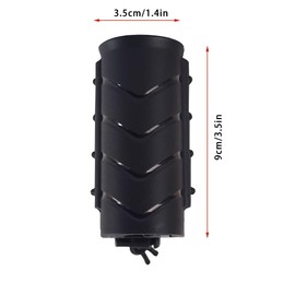 Flashlight Holder for Duty Belt Tactical MOLLE Torch Holster Rotatable Light Carry Case Pouch fit 1"-1.2" Diameter Flashlight for Police Leo Security Military