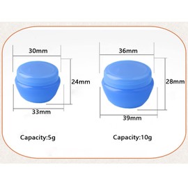 10PCS Travel Cosmetic Jar Sets,Reusable Leakproof Makeup Containers for Cosmetic Makeup Face Body Hand Cream (B)