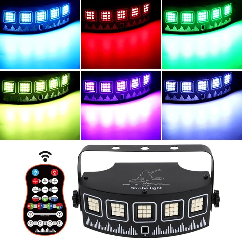 LED RGB Disco DJ Strobe Licht Party Feiertag Weihnachtsmusik Club