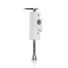 XFORT White Multi-Purpose Door Bolt - Universal Sliding Bolt Lock