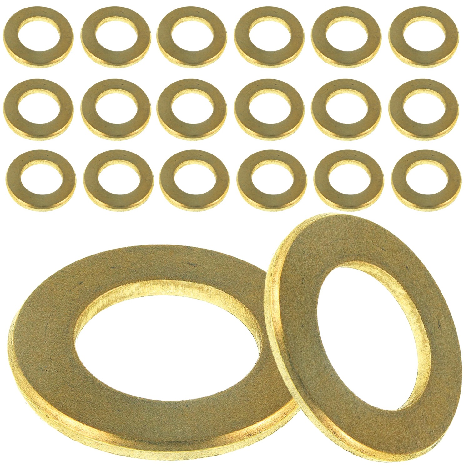 M10 Brass Form A Washers DIN125 (Pack of 20) - ibspot.com