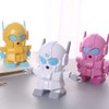 .Robot Pencil Sharpener, Manual Hand Cranking Pencil Sharpener with Cartoon