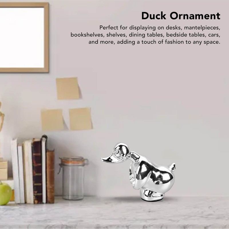 Duck Ornament Electroplating Resin Duck Sculpture Stylish Decorative Duck Figurine