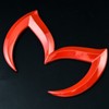 Xotic Tech Rear Trunk Evil M Emblem Logo Decor Badge