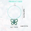 RAINDEWLL Butterfly Necklaces for Women Butterfly Choker Necklace Green Pendant