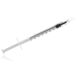 DISPOMED Disposable fine dosing syringes 1 ml with saving mandrel, 3 pieces, without cannula, 100 pieces, individually sterile packed