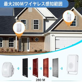 Motion Sensor Door Bell Anti-Theft Split Type Infrared Sensor Commercial Door Entry Alarm Shop Store