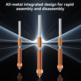 Creality K1C Noozle 0.8mm, Unicorn Quick-Swap K1 SE Nozzle High Speed Tri-Metal Steel-Tipped Copper and Titanium Alloy Heatbreak Nozzle for K1C/Ender 3 V3/Ender 3 V3 Plus/K1 SE/K1 Max 3D Printer