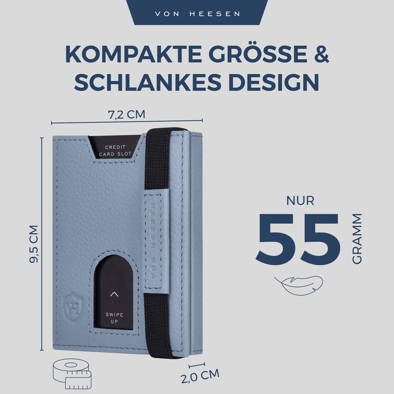 Von Hessen Slim Wallet with RFID Protection – Card Case