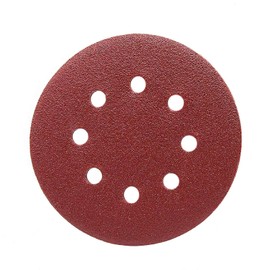 Maveek 50 Pieces 8 Holes Sanding Discs 80 Grit 5 Inch Hook and Loop Sandpaper Assortment for Random Orbital Sander
