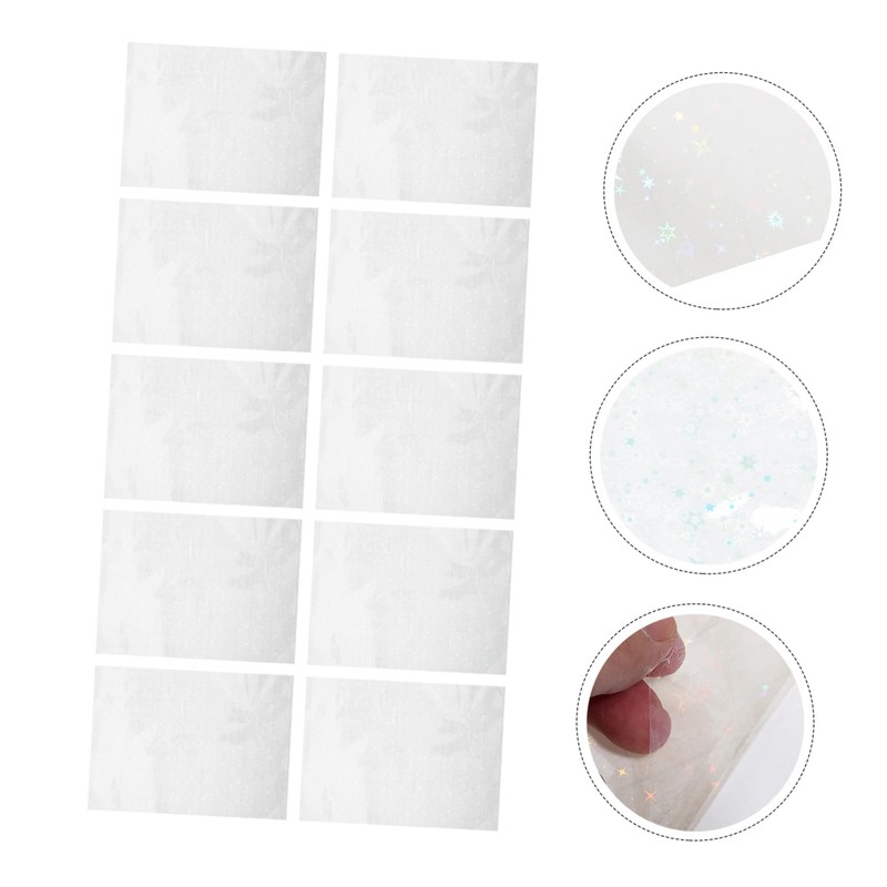 OHPHCALL 10sheets Cold Laminating Films Transparent Pet for Photo and