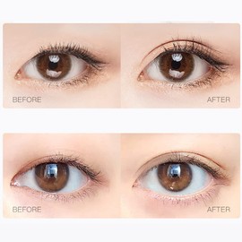 Folmywy Waterproof Invisible Double Eyelid Sticker Skin-Colored Natural Fiber Eyelid Tape long-lasting No Trace Big Eye Decoration Instant Eye Lift Mono-eyelids Droopy (L shape 102 pairs)