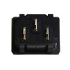 FILSHU IEC320 C14 Panel Mount Plug Adapter AC 250V 15A