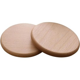 Pack of 50 Wooden Coasters Beech Wood Round Coasters for Drinks Laser Engrave Blankscolor: beech wood, size: 4inch