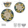 Pfaltzgraff Painted Lemons 12 Piece Dinnerware Set, Service for 4