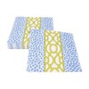 Caspari Knots And Spots Blue & Green Luncheon Napkins -
