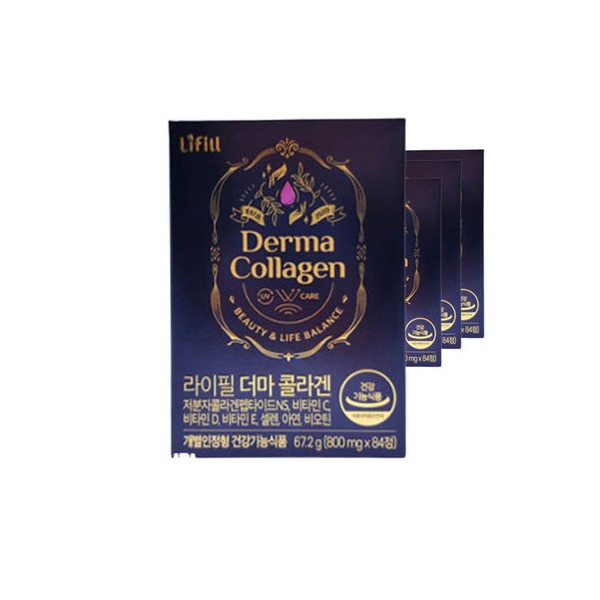 LiFeel Derma Collagen 84 tablets 1 piece Cho Yeo-jeong Ministry of Food and Drug Safety certified low molecule young collagen / 라이필 더마 콜라겐 84정 1개 조여정 식약처인증 저분자 어린 콜라겐